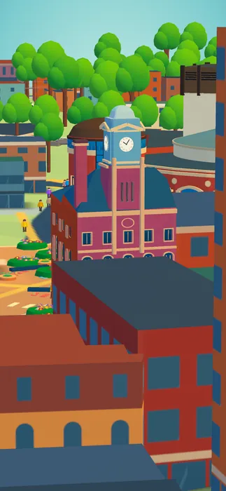 Storyboard 5: the Dominion Building at 8 Queen St E with its clock.