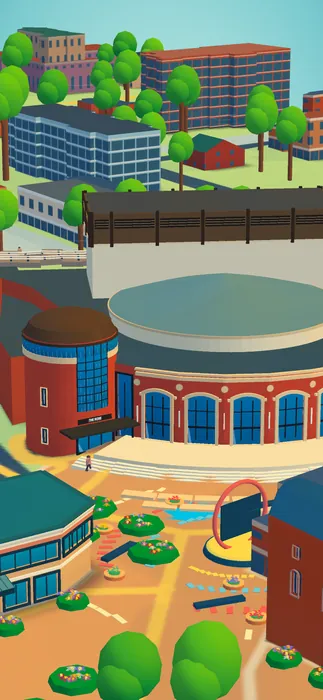 Storyboard 8: Garden Square in front of the Rose Theatre.
