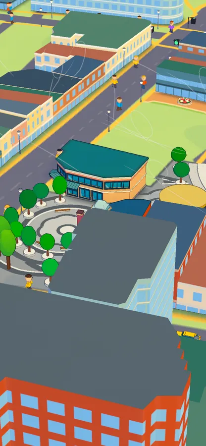 Street scene with the earlier simple people.